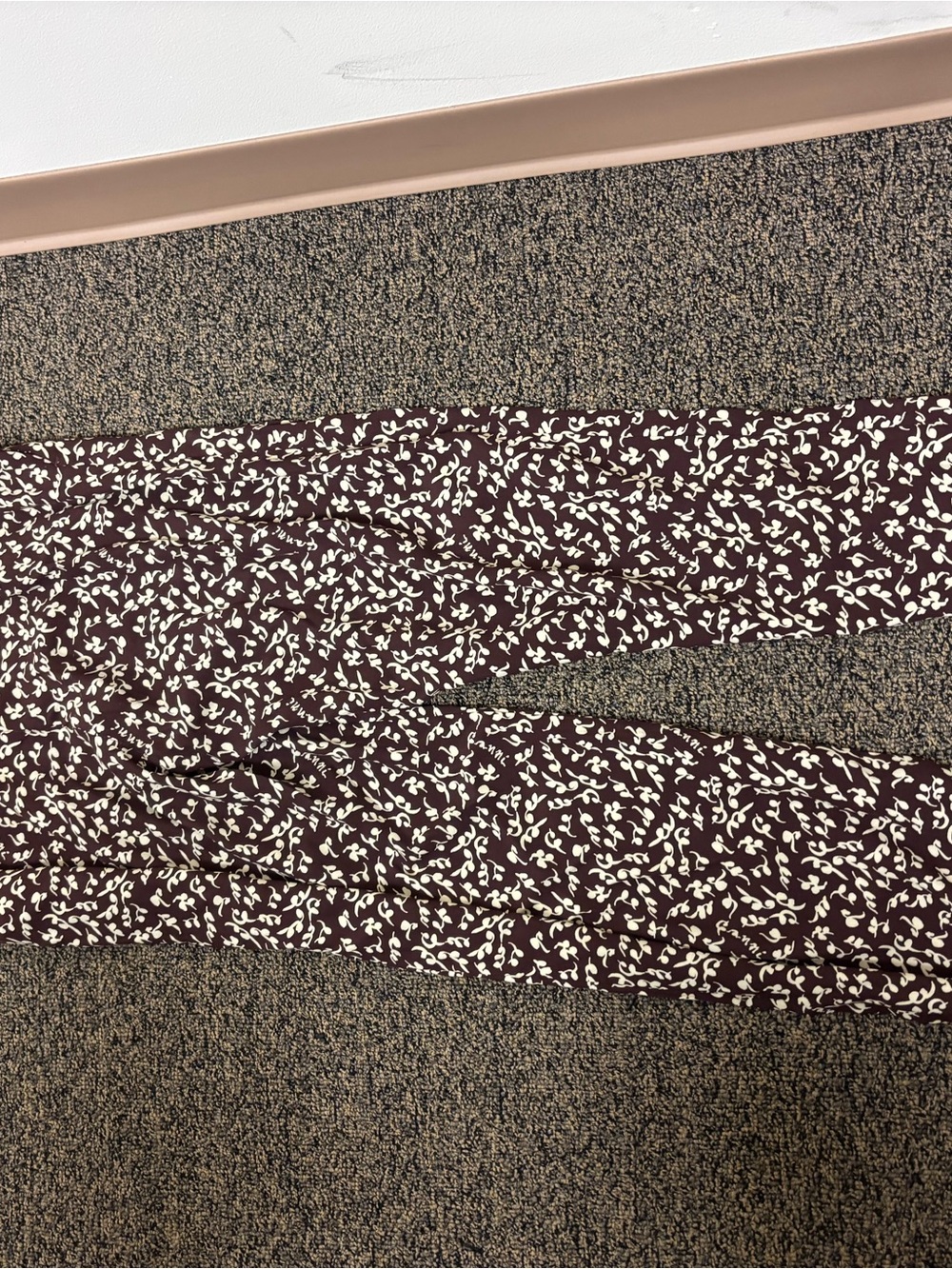 Ganni Brown and Cream pants